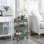 Carrito almacenamiento metal 3 niveles ruedas giratorias cocina