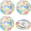 Manteles individuales redondos de primavera Ishua con bordado floral