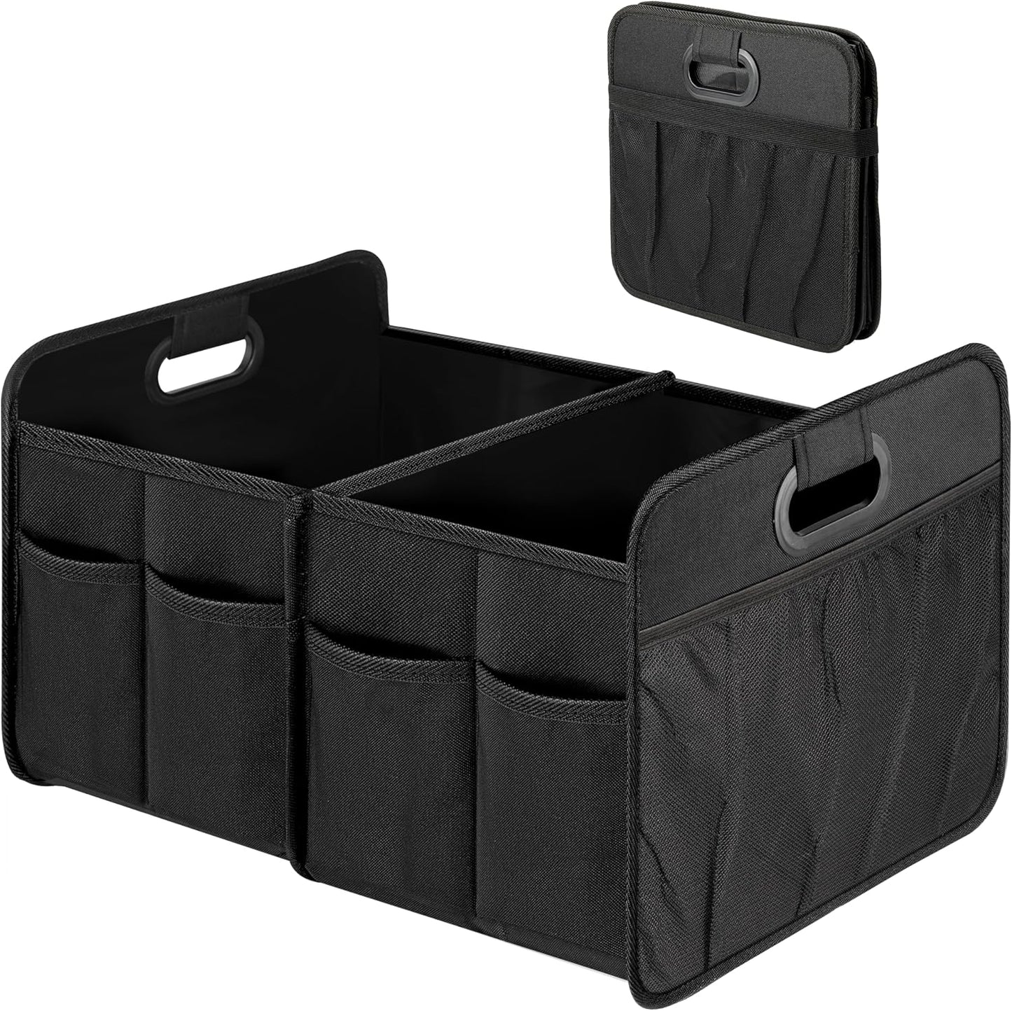 Organiz. maletero auto 2 compartimentos plegables 600D