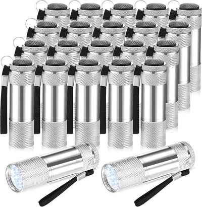 20 Pzas Linterna Mini Aluminio LED para Lectura Nocturna
