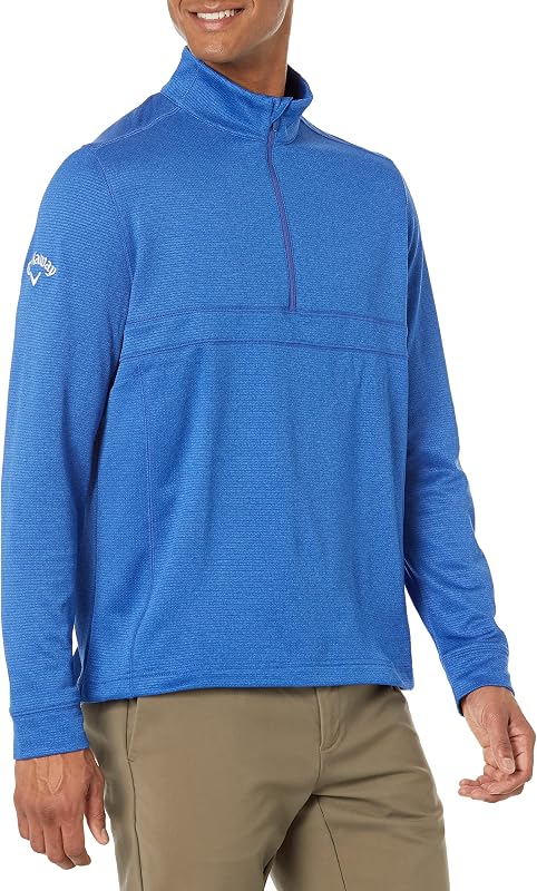 Capa base golf manga larga cremallera medio peso hombre