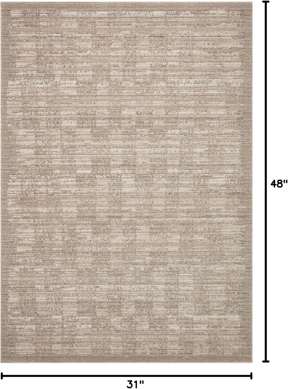 Alfombra decorativa Darby 2'7"x4' DAR-07 gris contemporánea
