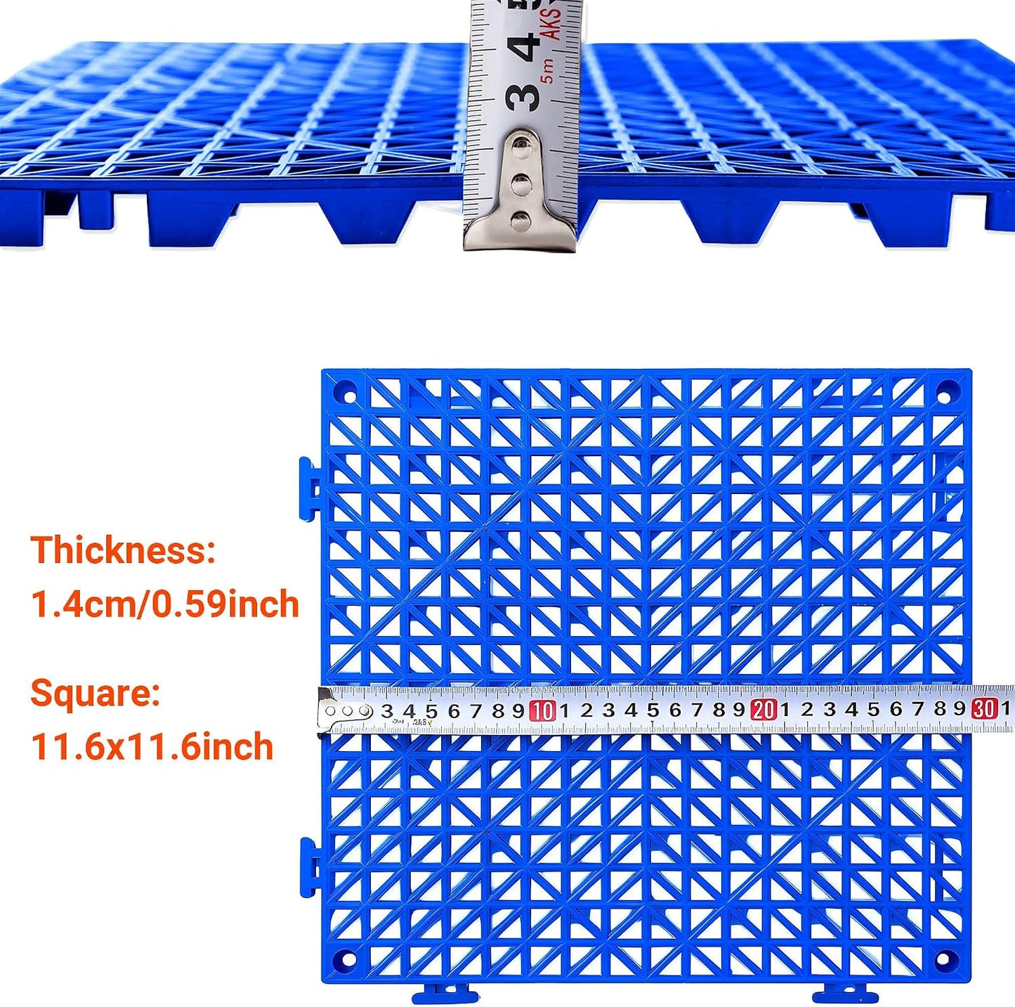 8 Pzas Cojines Modulares 12x12pulg Baldosas PVC Antiderrap