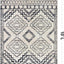 Alfombra tribal suroeste 7x10ft crema y negro sala