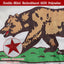 Bandera California 3x5ft doble cara tela 210D con oso