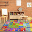 Alfombra educativa para niños 5x7ft con ABC y números
