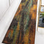Alfombra polipropileno abstracta multicolor naranja