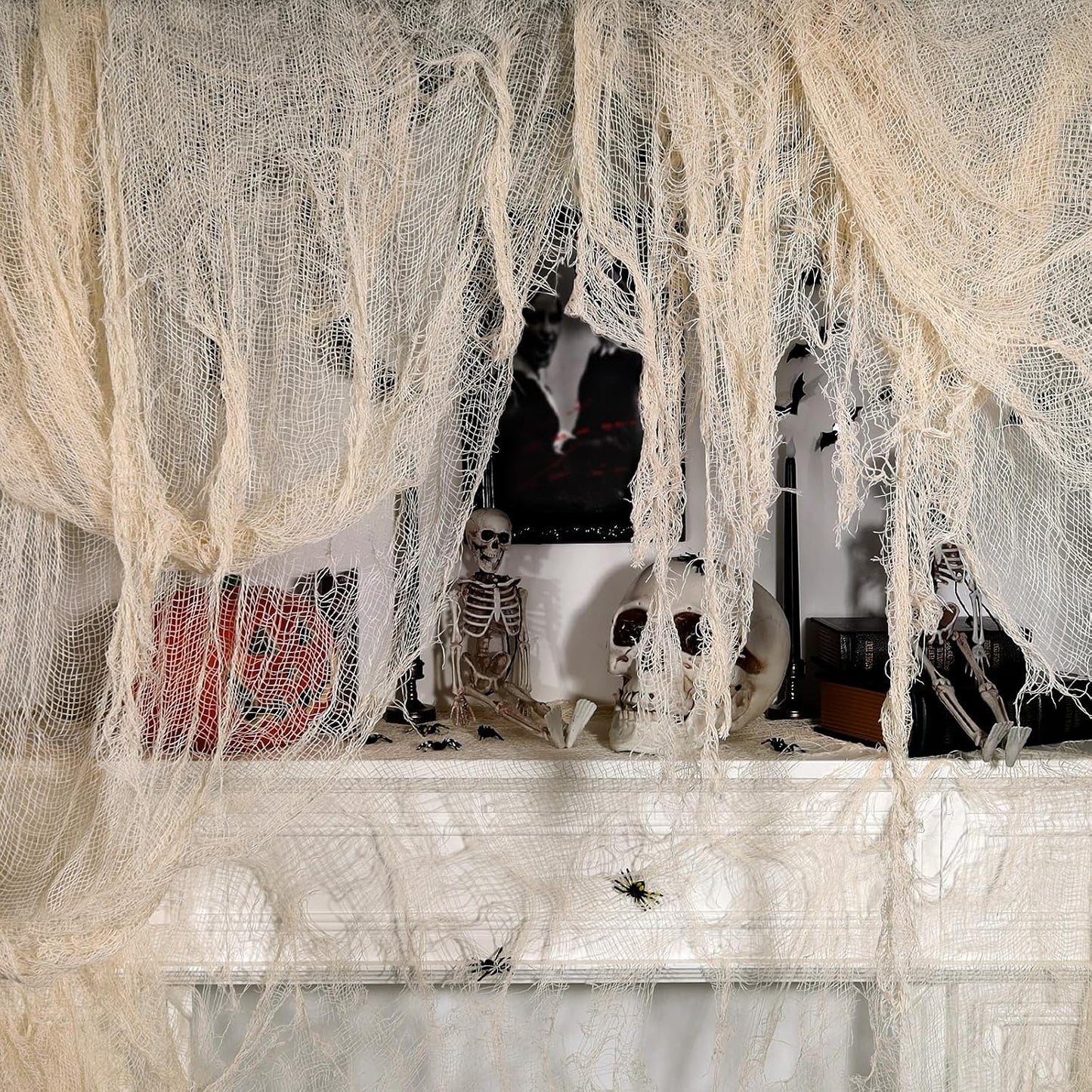 Tela espeluznante Halloween beige 800x200cm
