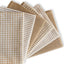Set 6 Toallas Algodón Absorbentes Beige A Rayas 18x28pulg