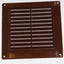 Rejilla ventilación plástico marrón 5.906x5.906pulg