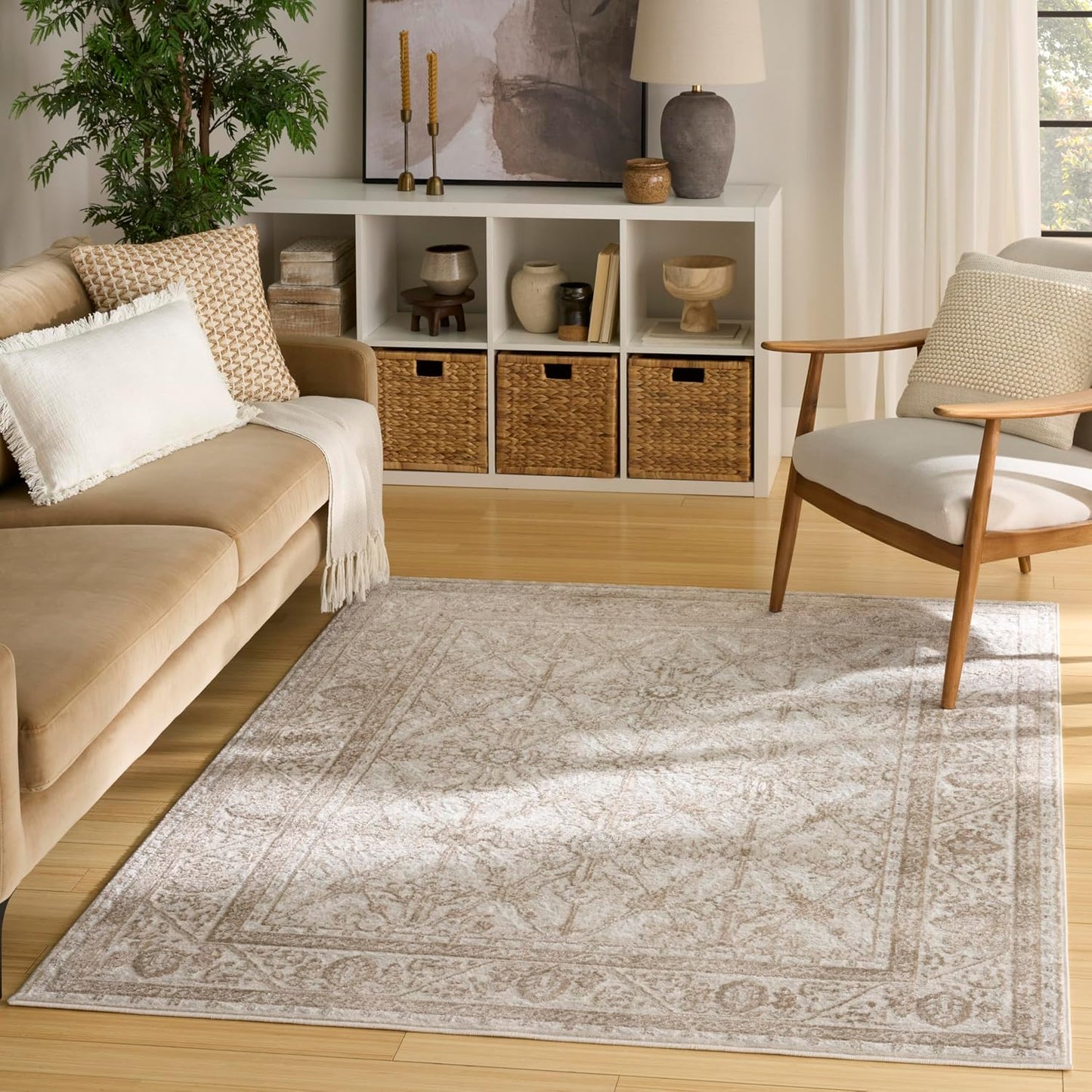 Alfombra área 4x6ft fácil limpiar dormitorio sala comedor