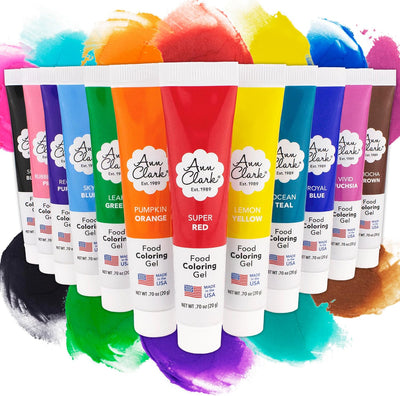 Gel colorante para alimentos grado profesional 12 Uds