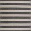 Alfombra rayas envejecida 10x14ft gris carbón/marfil