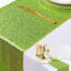 Camino mesa lino purpurina 12x108pulg decoración navideña