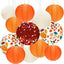 12 Pzas Linternas Papel Otoño Naranja Decoración Fiesta