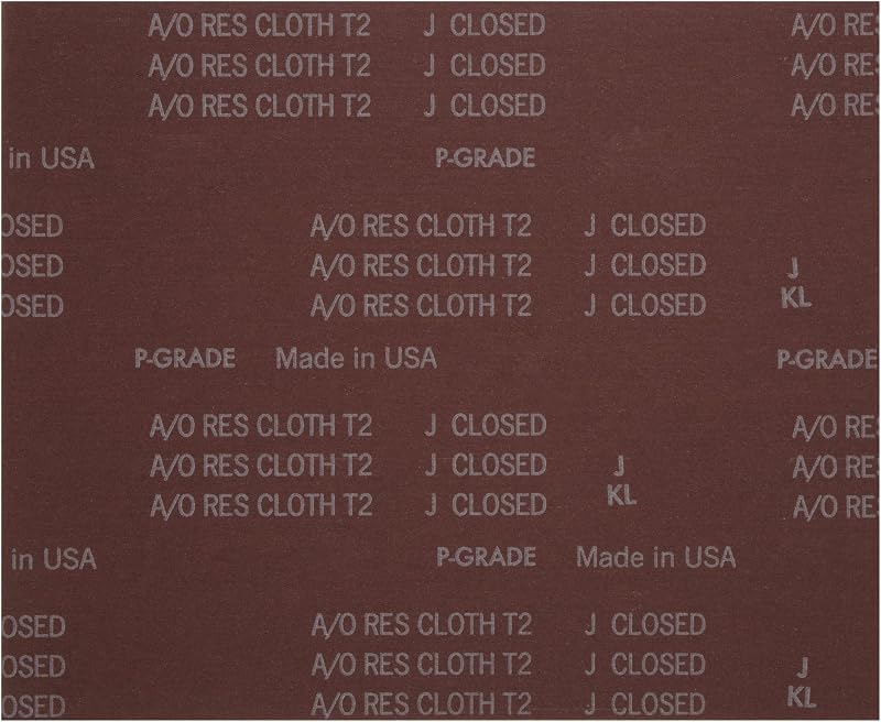 Hoja abrasiva P50 óxido aluminio tela respaldo 25 pzas