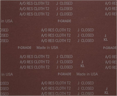 Hoja abrasiva P50 óxido aluminio tela respaldo 25 pzas