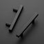 25 Tiradores Acero Inox Negro Mate 5" Cajones Cocina