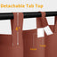 Cortinas exterior desmontables 54pulg con pestaña 2 paneles