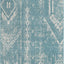 Alfombra rectangular 5x8ft color aguamarina y marfil