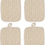 Porta ollas antideslizante beige pack 4