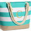 Bolsa playa lona personalizada con cremallera regalo mujer