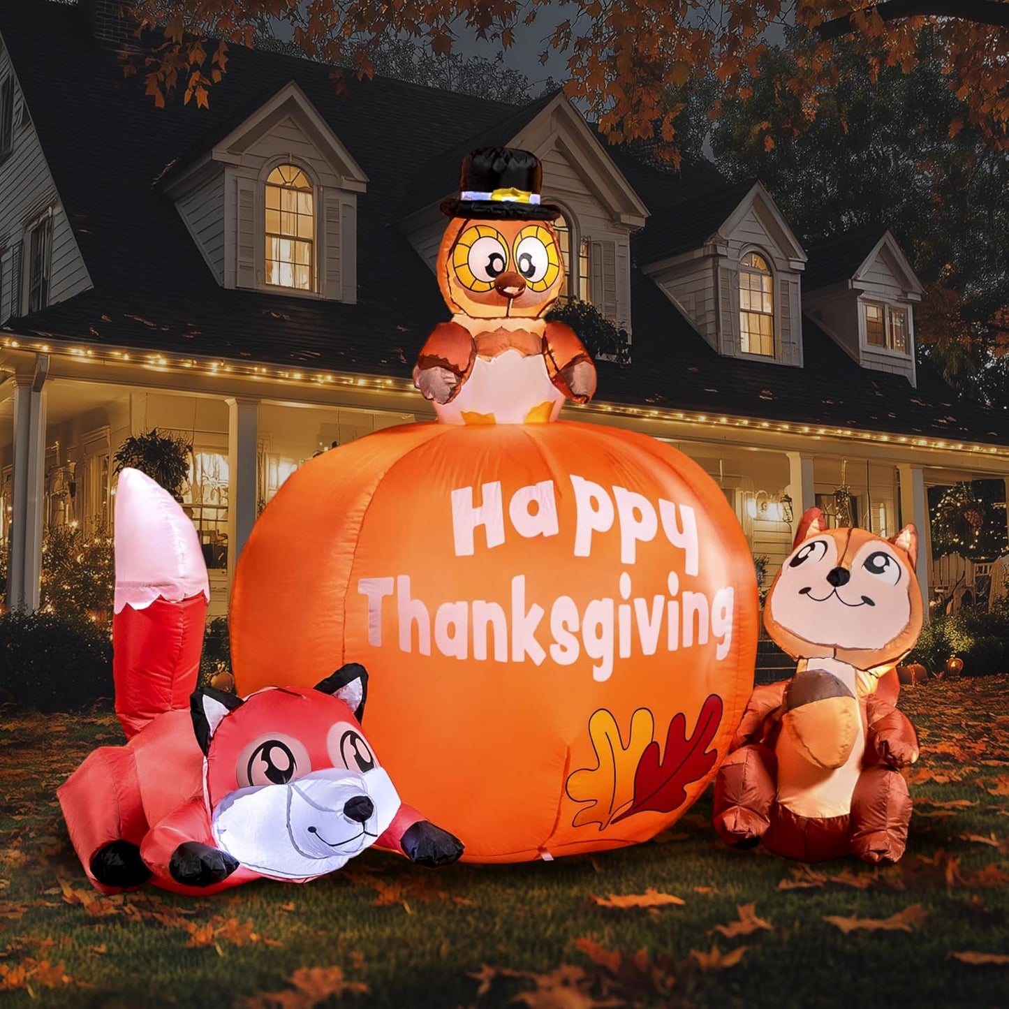 Pavo inflable LED 6ft calabaza mapache fiesta Acción de