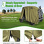 Fundas carrito golf 2/4 pasajeros 3 puertas con cremallera