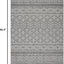 Alfombra lavable exterior 5'3x7'7 negro y gris no pelusa