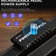 Fuente pedal guitarra recargable 4600 mAh 7 salidas CC 9 V USB 5 V negro