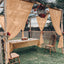 Cortinas voile 4 paneles impermeables gris con bolsillo