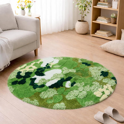 Alfombra redonda TPE antideslizante oficina dormitorio