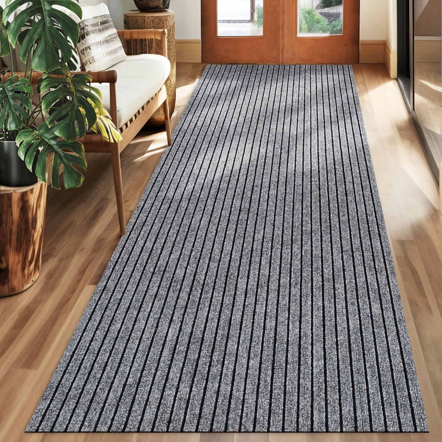 Alfombra pasillo 2x6ft antiderrap con respaldo goma