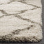 Alfombra felpa 2x3" marfil y gris