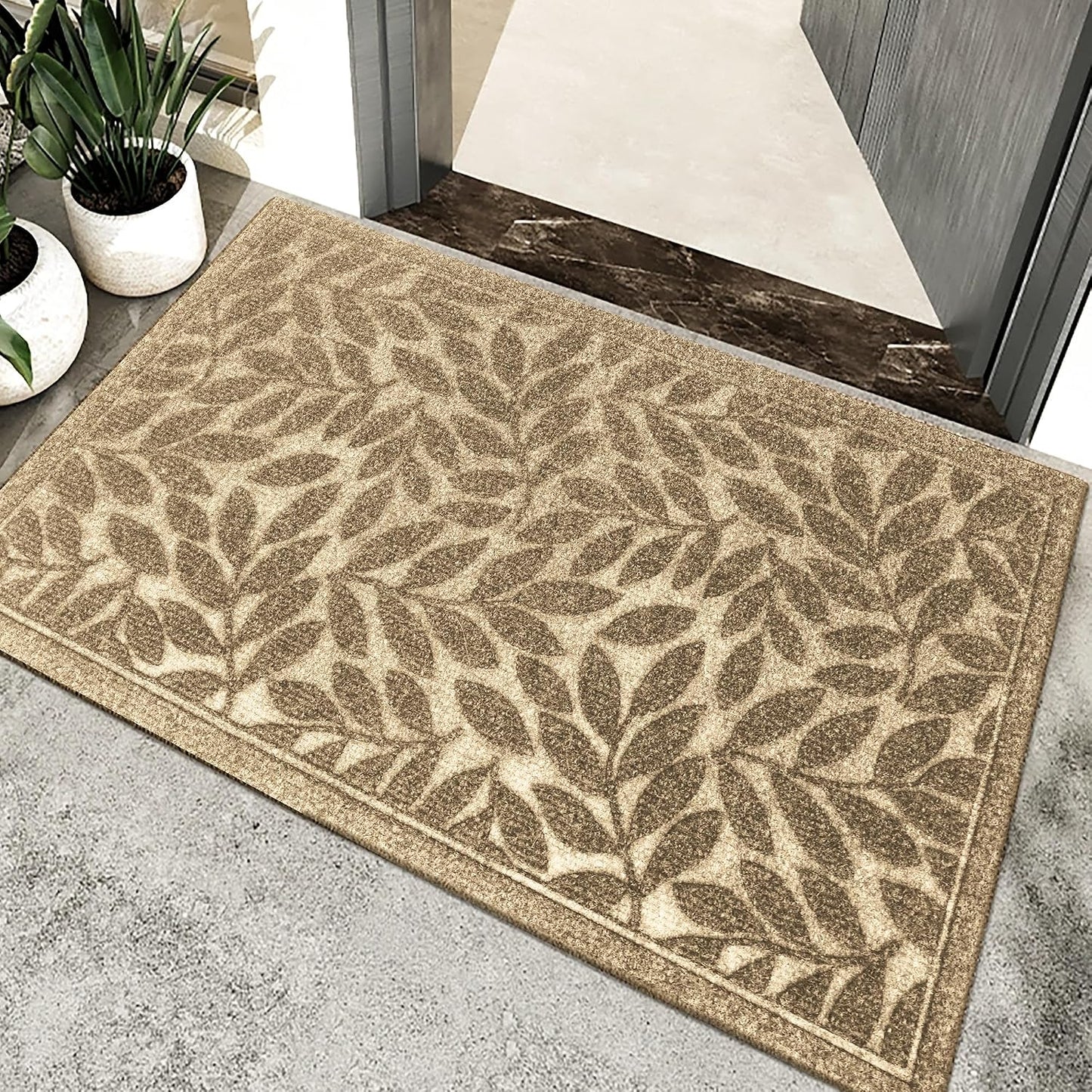 Tapete entrada goma natural antideslizante 17x30pulg