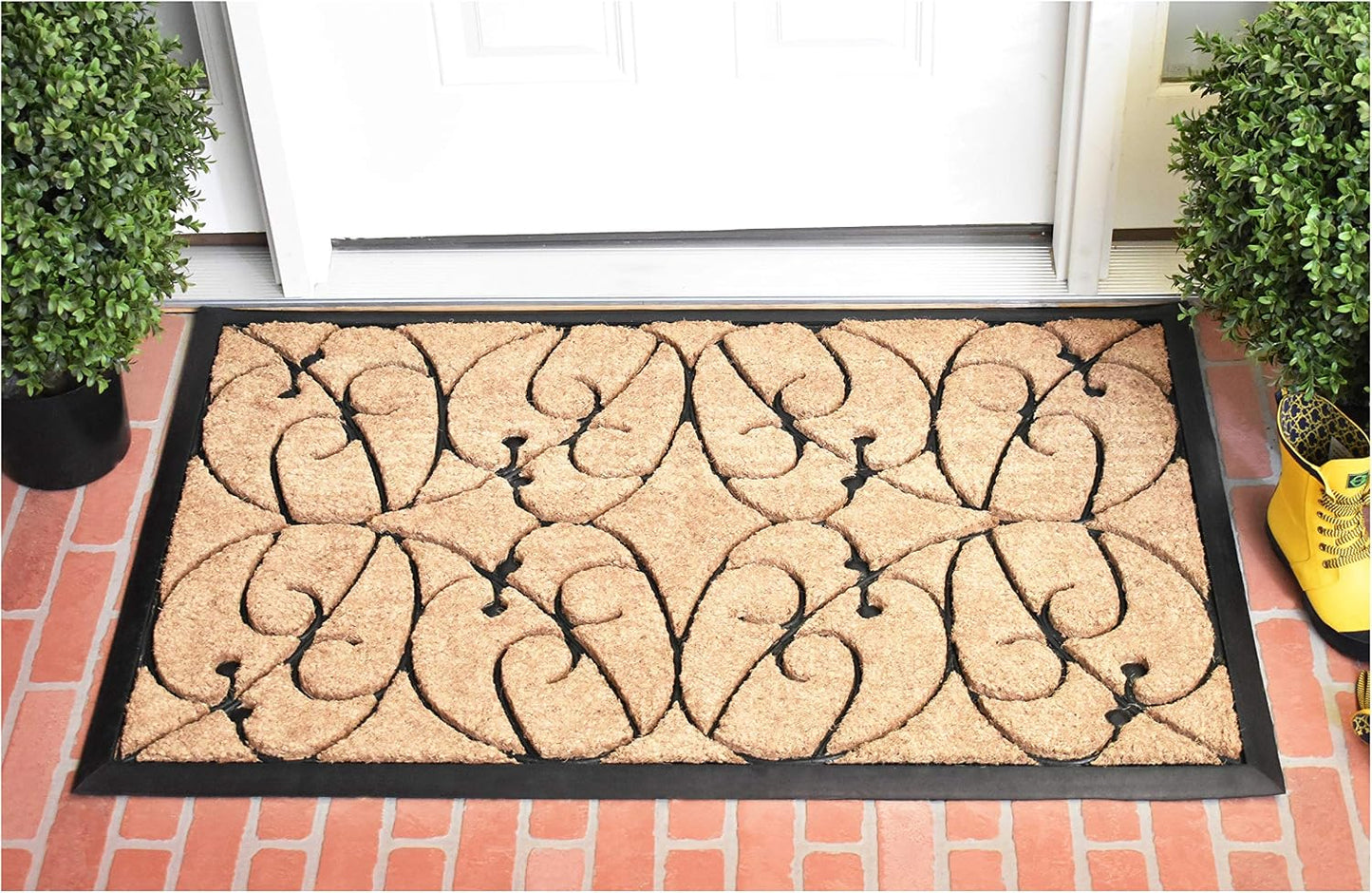 Felpudo fibra coco y goma 24x36pulg