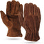 Guantes cuero vaca gamuza sin forro