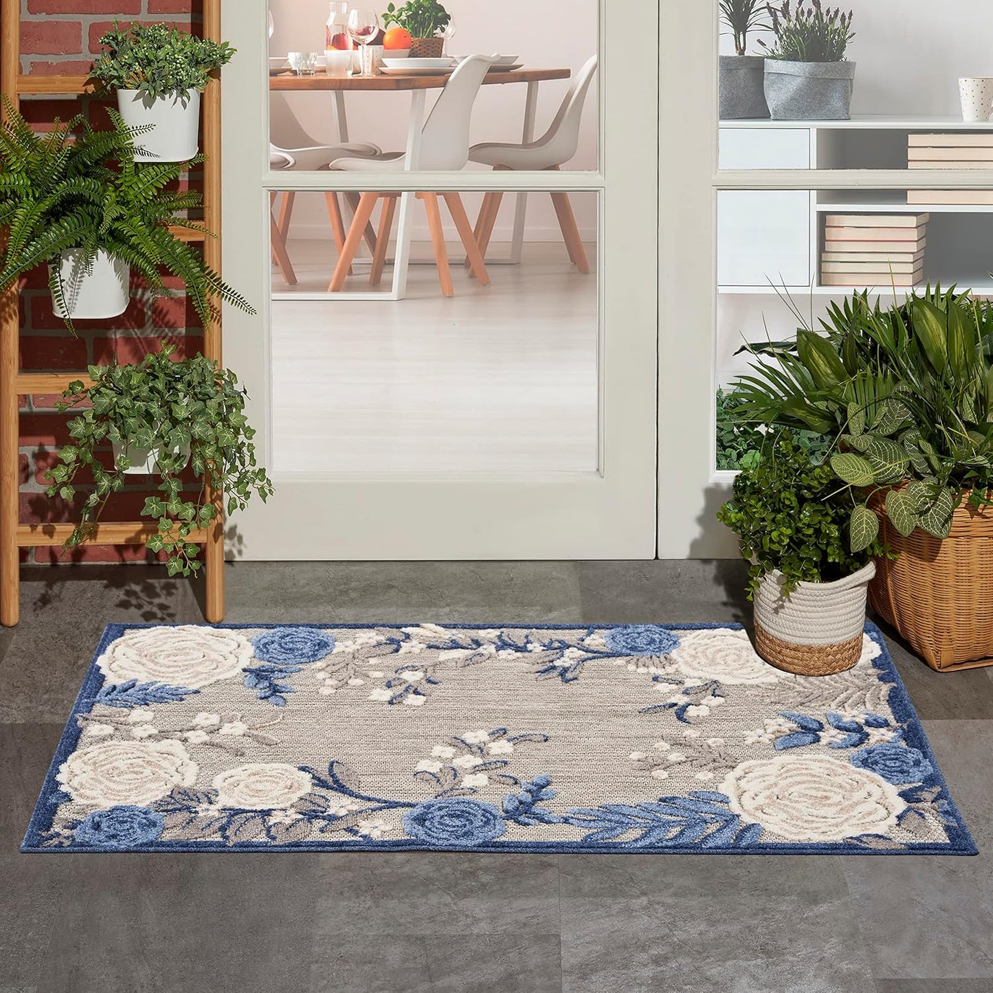 Alfombra 2'8"x4' para dormitorio sala comedor cocina