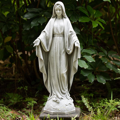 Estatua Virgen María Nuestra Señora de Gracia 24pulg para jardín