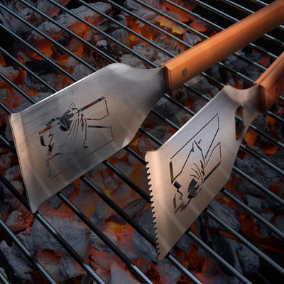 Pinzas barbacoa acero inox cortadas láser