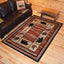 Alfombra ovalada lodge 5x7pulg 5'3"x7'3" multi