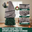 Bolsa almacenamiento árbol Navidad lona 9" gris