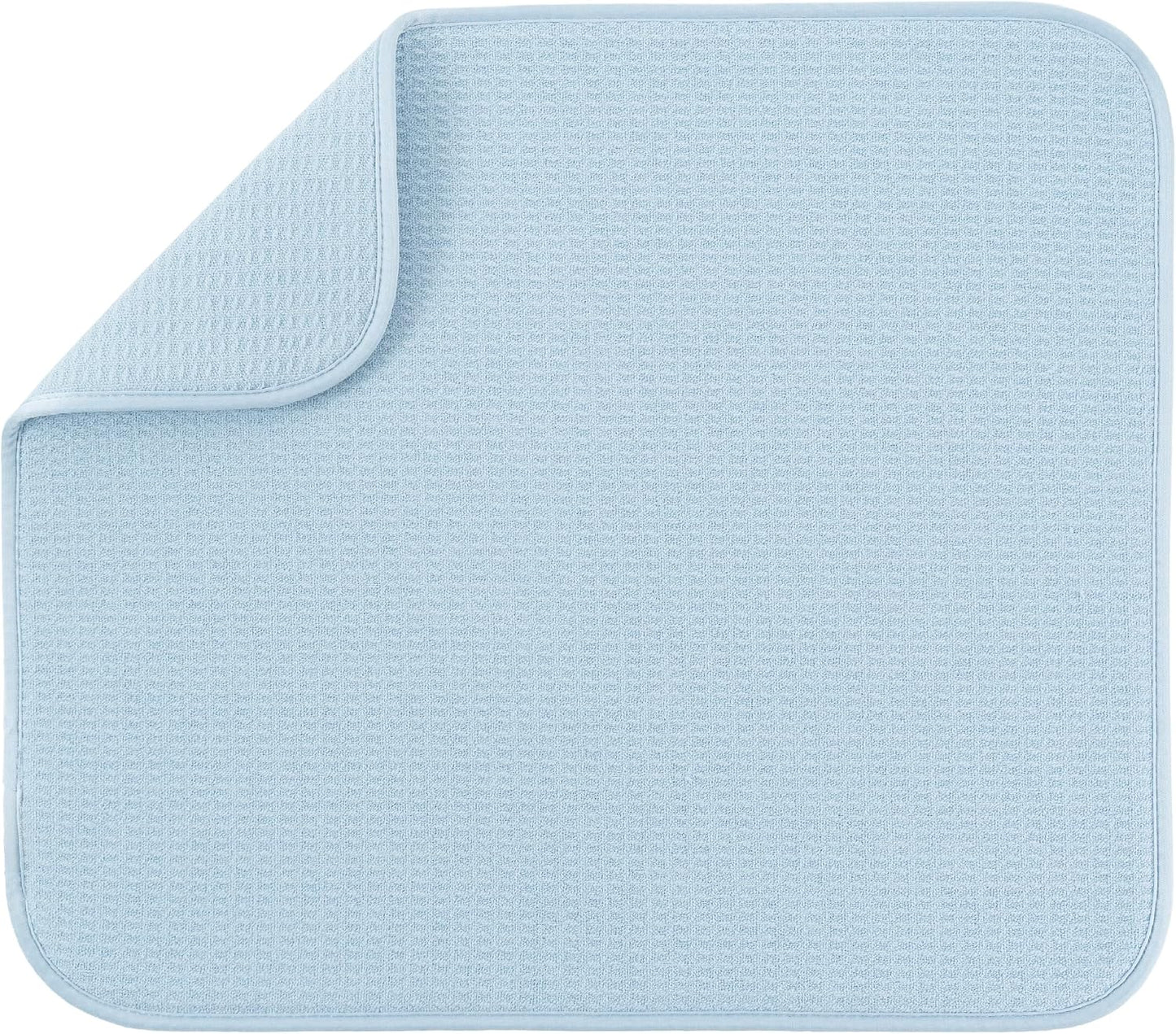 Tapete secar platos 16x18" azul cielo microfibra
