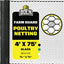 Rollo malla plástica hexagonal 4x75ft color negro