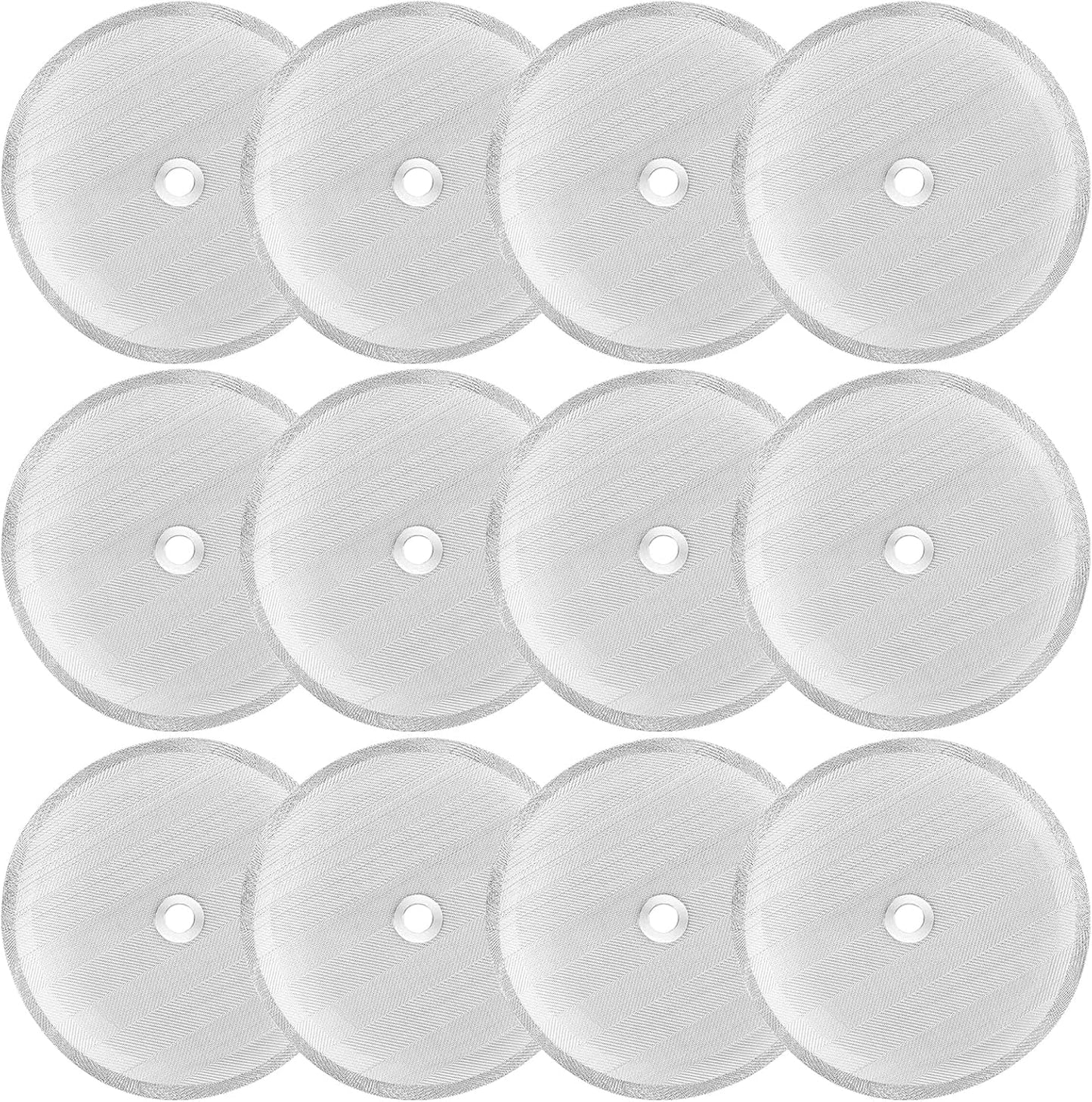 12 Filtros Acero Inox 4pulg Repuesto Cafetera Prensa Francesa
