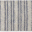 Alfombras tejidas a mano pelo largo 2x3ft rayas azul