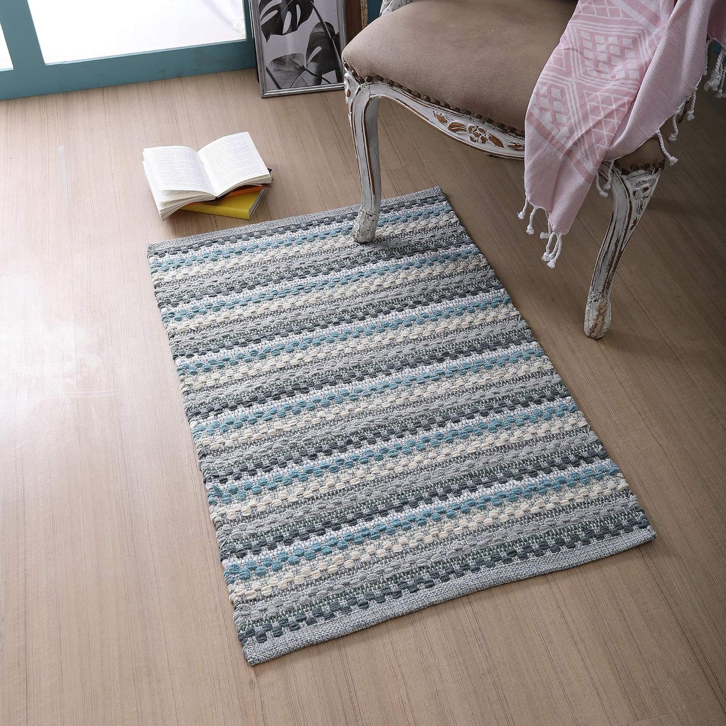 Alfombra baño felpilla 24x36pulg 100% algodón suave