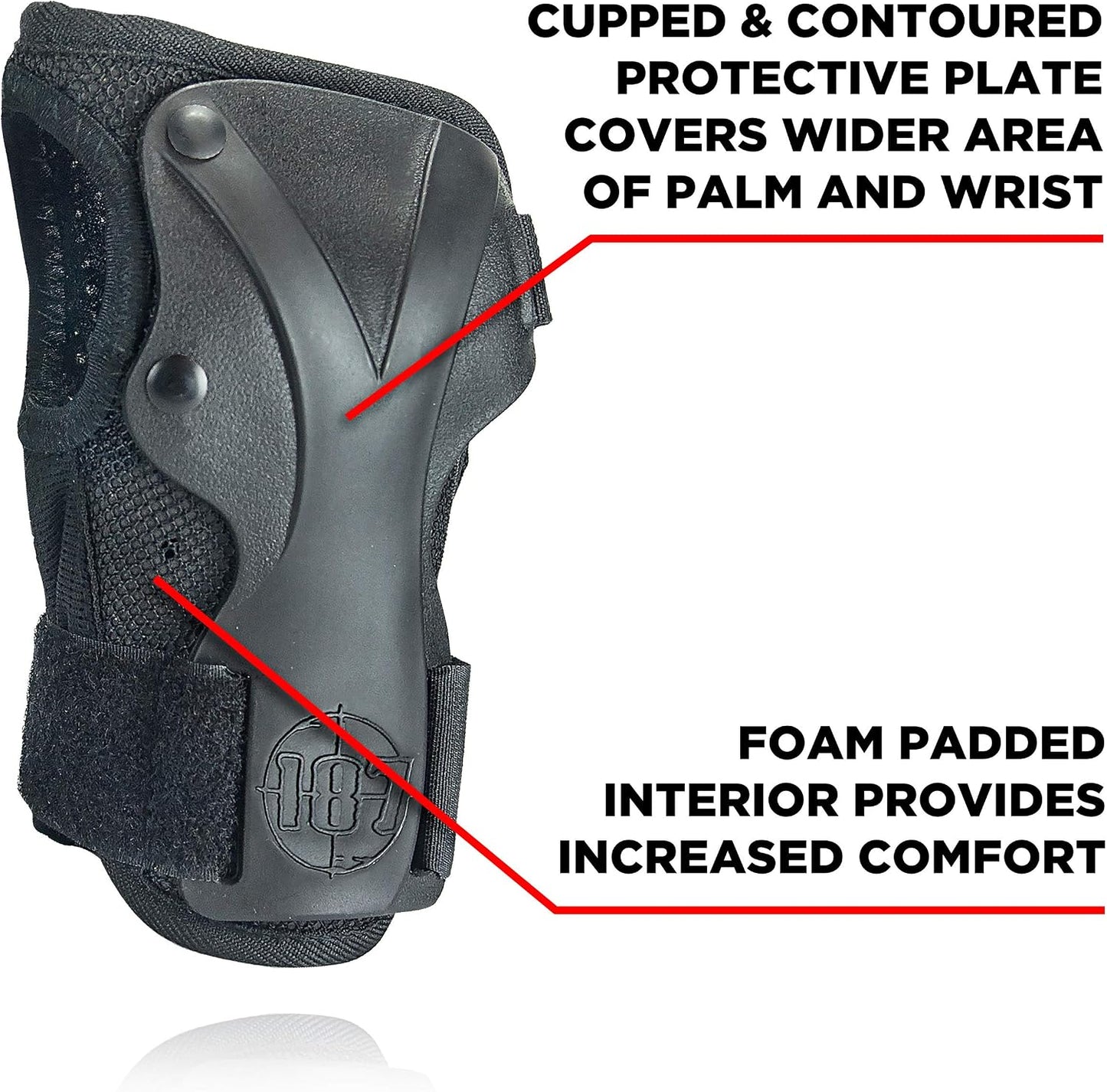 Protectores muñeca Roller Derby deslizantes