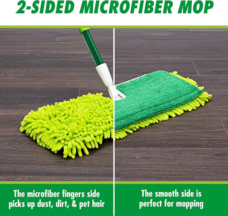 Trapeador microfibra 18pulg doble cara suelo madera