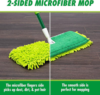 Trapeador microfibra 18pulg doble cara suelo madera